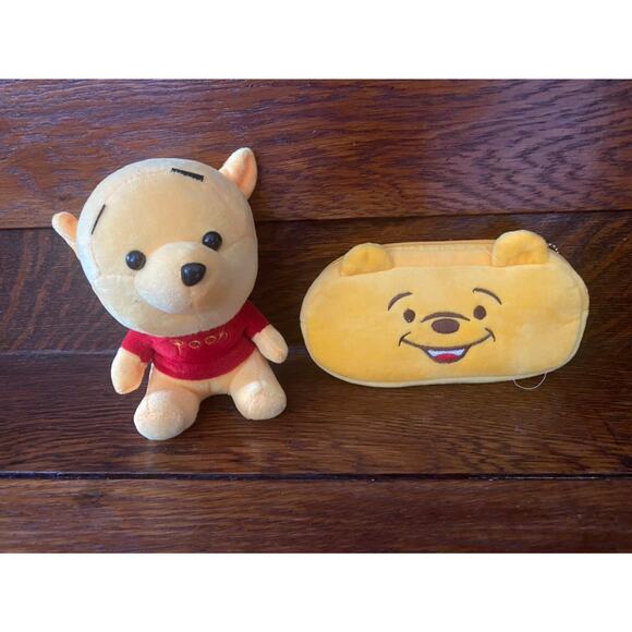 NWOT Winnie the Pooh Plush Doll & Wallet Toy Gift Set for Boy Girl Kids Children - Picture 1 of 8